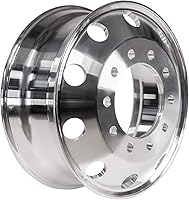 Vista 1 de Llantas Uniracing de aluminio, estilo Alcoa, de aleación, con buje, rueda forjada para autobús, camión, interior de la llanta de metal plateado