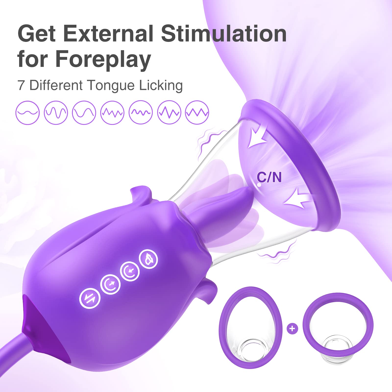 Rose Sex Toy for Womens Sex Toys - 3in1 Rose Nipple Toys with 7 Tongue Licking & 3 Thrusting Vibrator Dildo Adult Sex Toys for Couples Clitoral G Spot Vibrators Vibrater Sex Machine: Rose Sex Toy for Womens Sex Toys - 3in1 Rose Adult Tools with 7 Tongue Licking & 3 Thrusting Vibrator Dildo Adult Sex Toys for Couples G Spot Vibrators