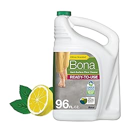 Bona Multi-Surface Floor Cleaner Refill - 96 fl oz - Lemon Mint - Residue-Free Floor Cleaning Solution refill for Spray Mop and Spray Bottles - For Use on Stone, Tile, Laminate, and Vinyl Floors