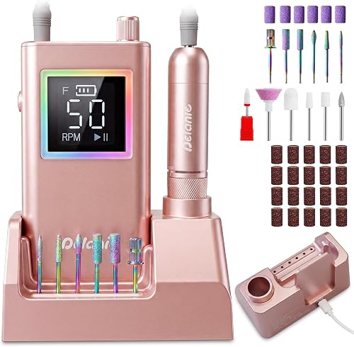 Delanie 50000RPM Electric Nail Drill Professional + Charg…
