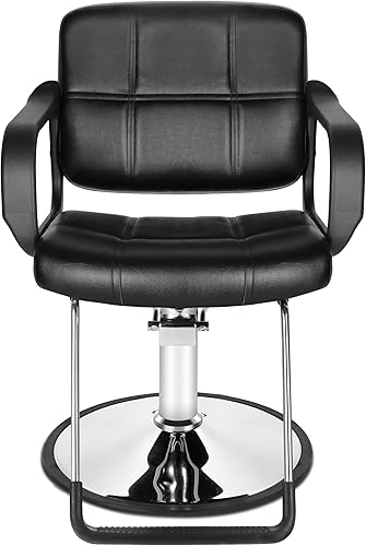 Miniatura 2 de Funnylife Silla de peluquería de salón de peluquería negra Silla de tatuaje