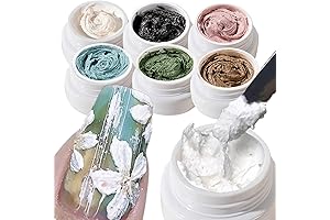 6-Pack 3D Nail DIY Texture Gel
