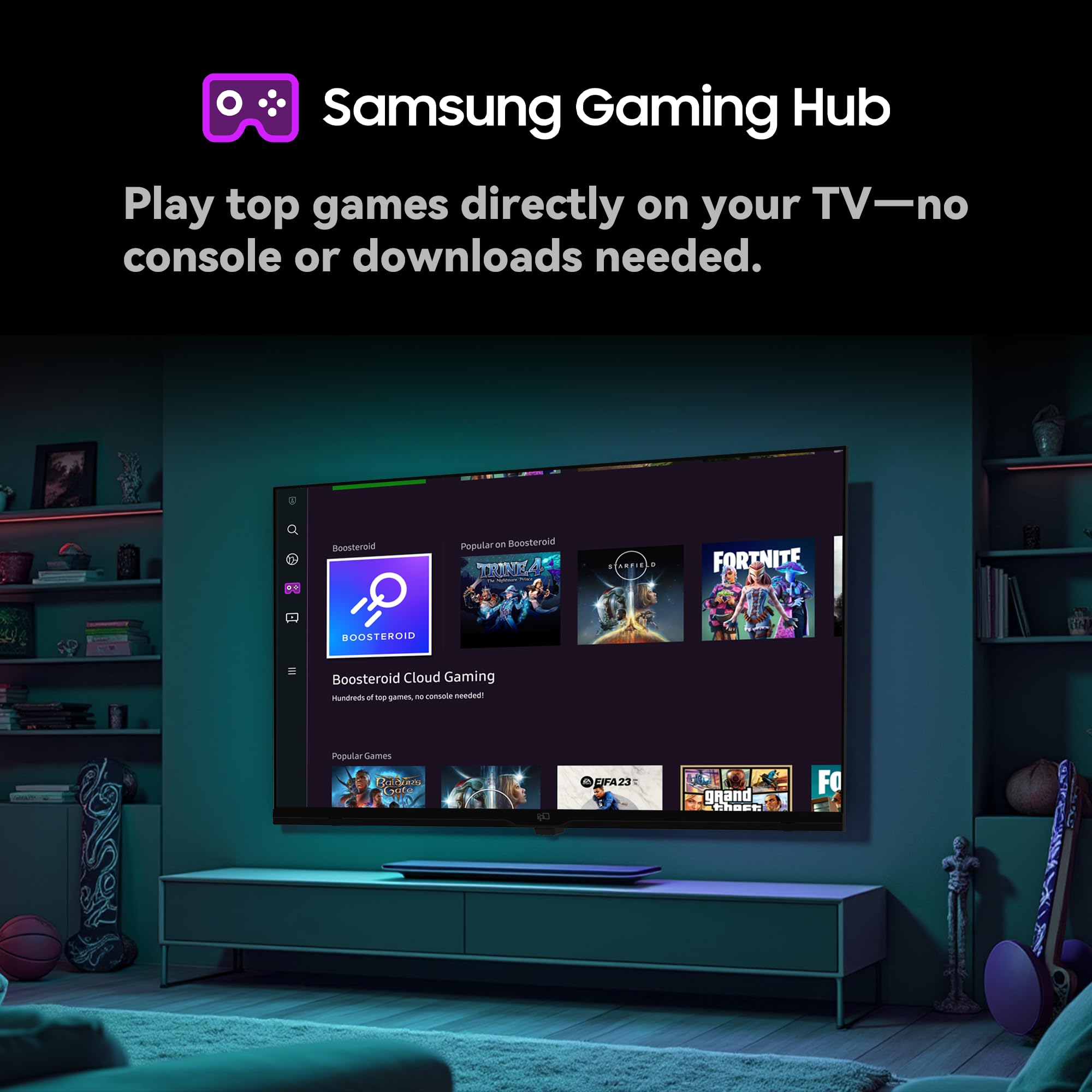 FPD 43 Inch Smart TV 1080P Full HD Powered by Tizen OS Compatible with Dolby Audio, HDR 10, HDMI, WiFi, Bluetooth, Flat Screen Television (AT43-P1, 2025)