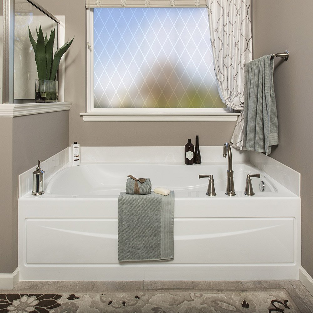 Gila 50188238 Frosted Lattice Decorative Privacy Control Static Cling 36 x 78-INCH (3 6.5 ft.) Window Film, 36" x , White