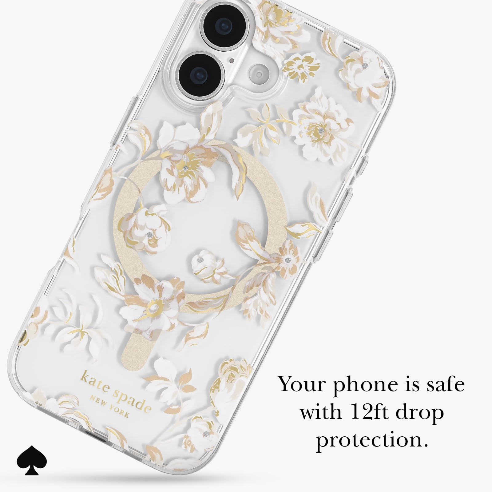 ケイトスペード iPhone17 花柄 MagSafe対応 Amazon.com: kate spade new york iPhone 17 Case - Compatible with