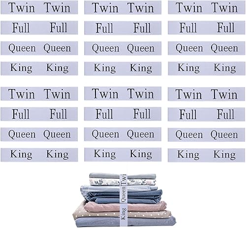 36 bandas organizadoras de sábanas, protectores de sábanas, King, Queen, matrimonial, tamaño individual, etiquetas de lino elásticas para juegos de