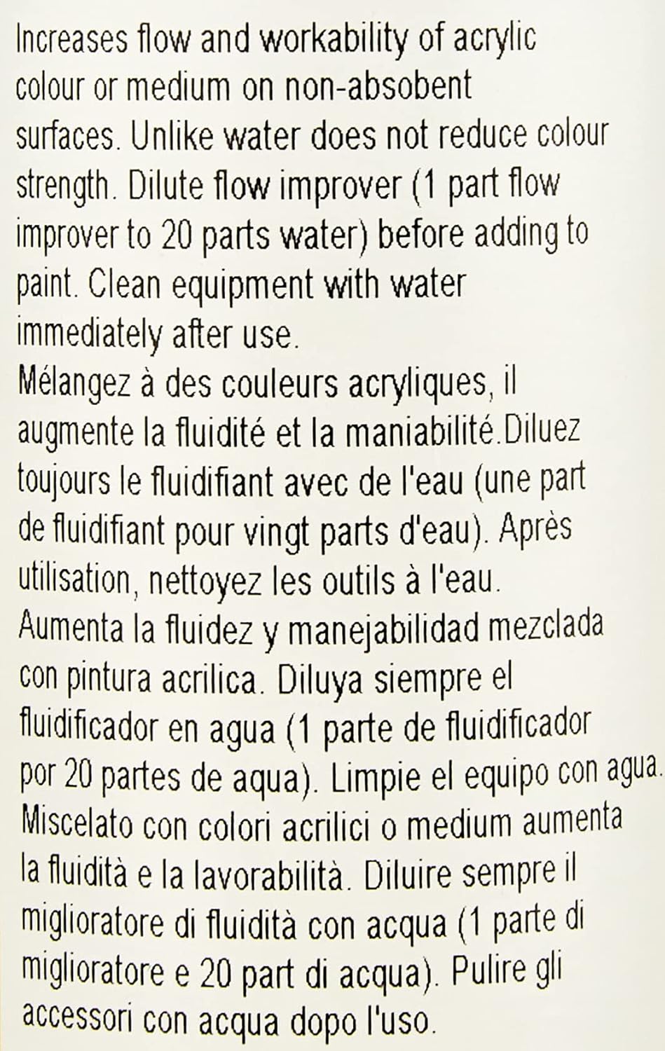 Winsor & Newton Galeria Acrylic Flow Improver, 8.4-oz (250ml) Jar