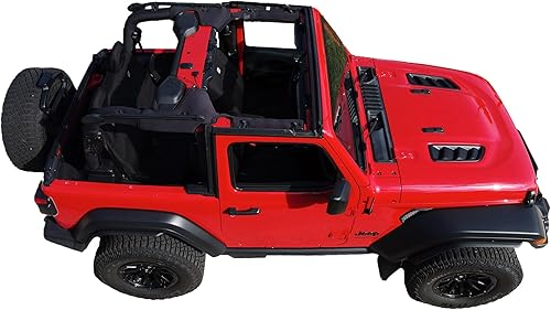 Miniatura 10 de Koverz Cubierta de neopreno para barra enrollable compatible con Jeep Wrangler JL Unlimited de 4 puertas JLU 2018-Present - Negro