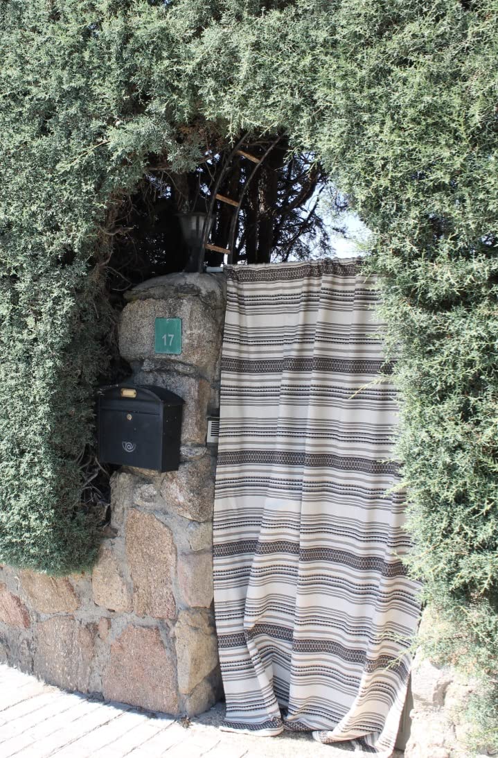Cortina Etnica Alpujarreña 155 x 220 cm (Beige), antimosquitos, protección Solar