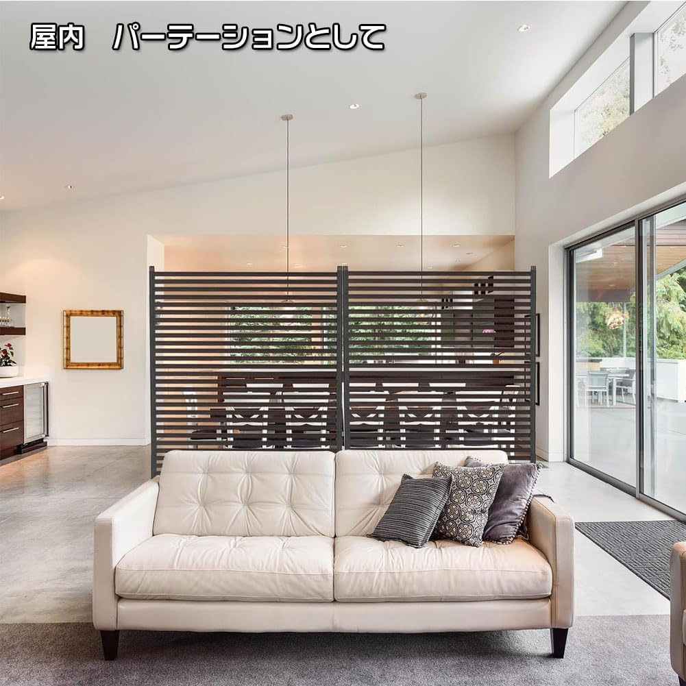 Amazon | JOOHY 目隠しフェンス ガーデンフェンス 1セット入 アルミ 