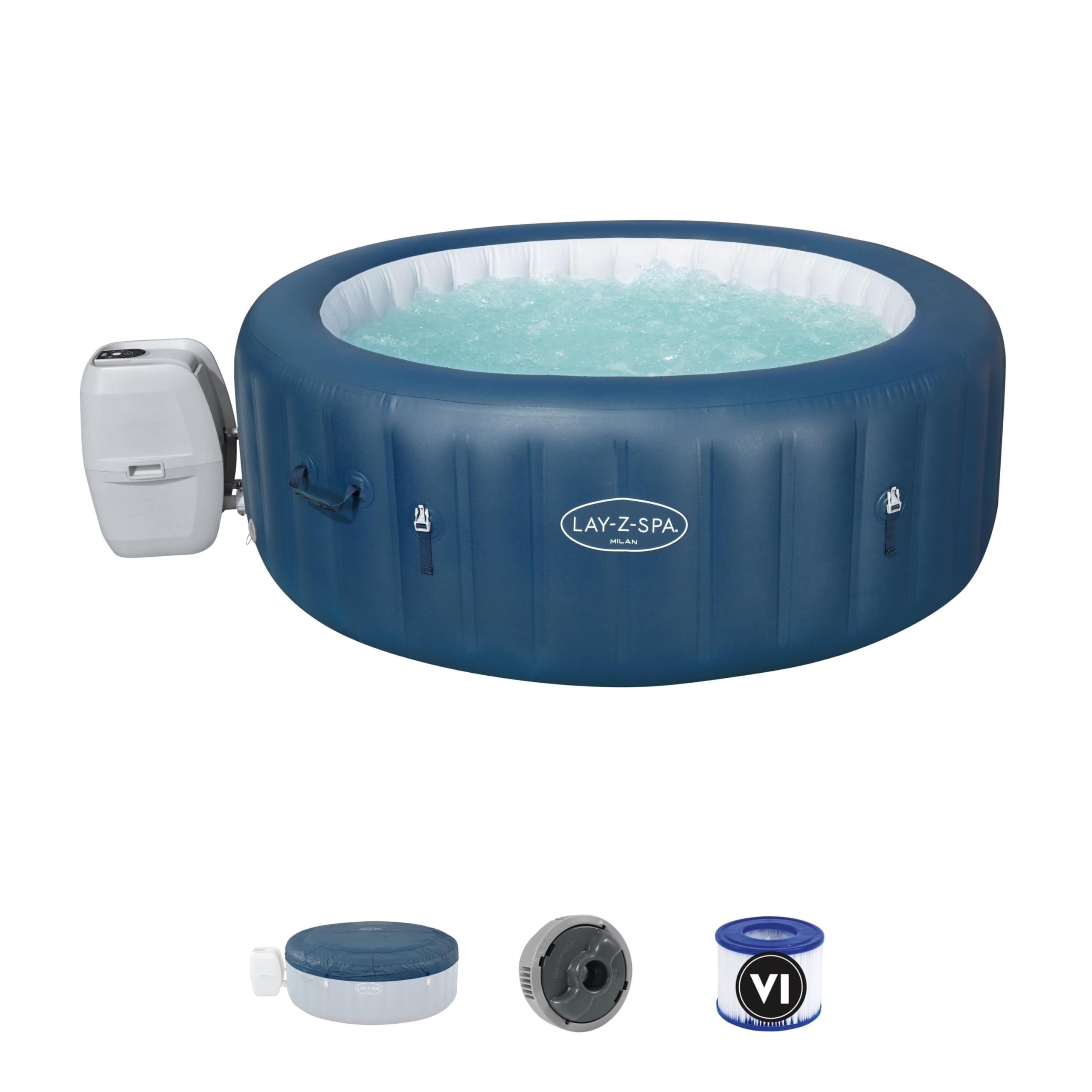 Bestway LAY-Z-SPA® Milan Airjet Plus™ 196 x 71 cm, 4-6 personnes