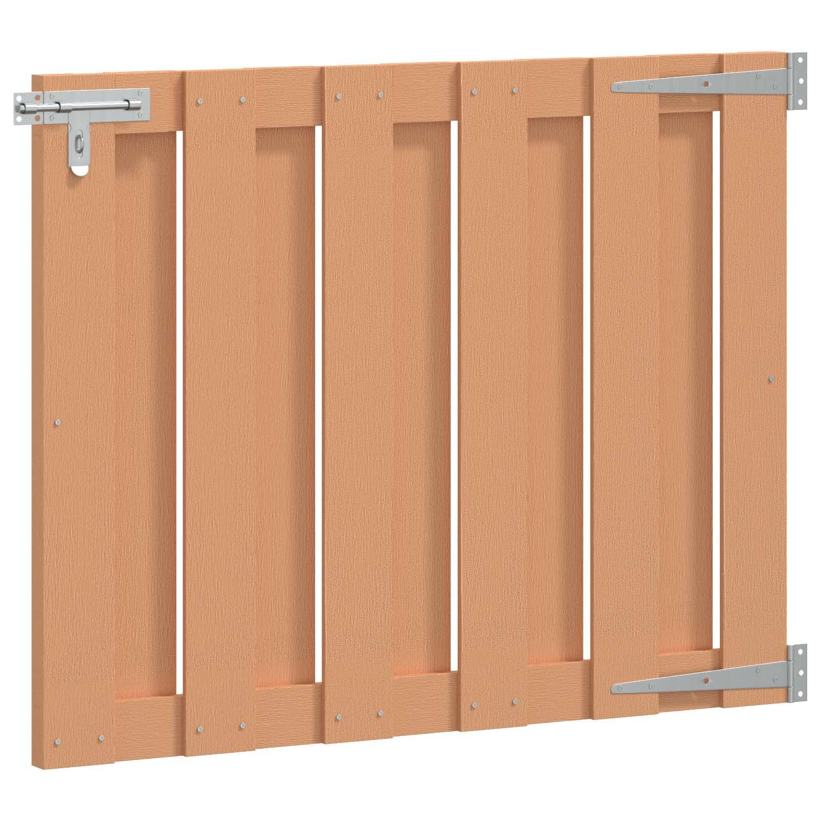 Vidaxl Brown Garden Gate 100 X 80 Cm Wpc And Aluminium