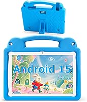 Vista 9 de Tablet infantil de 10.1 pulgadas, tableta Android para niños, Android 15, pantalla de 1280 x 800, CPU Octa-Core, 8 GB+64 GB, 1 TB expandible a Azul