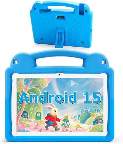 Miniatura 9 de Ruufuuxy Tablet infantil de 10.1 pulgadas, tableta Android para niños, Android 15, pantalla de 1280 x 800, CPU Octa-Core, 8 GB+64 GB, 1 TB