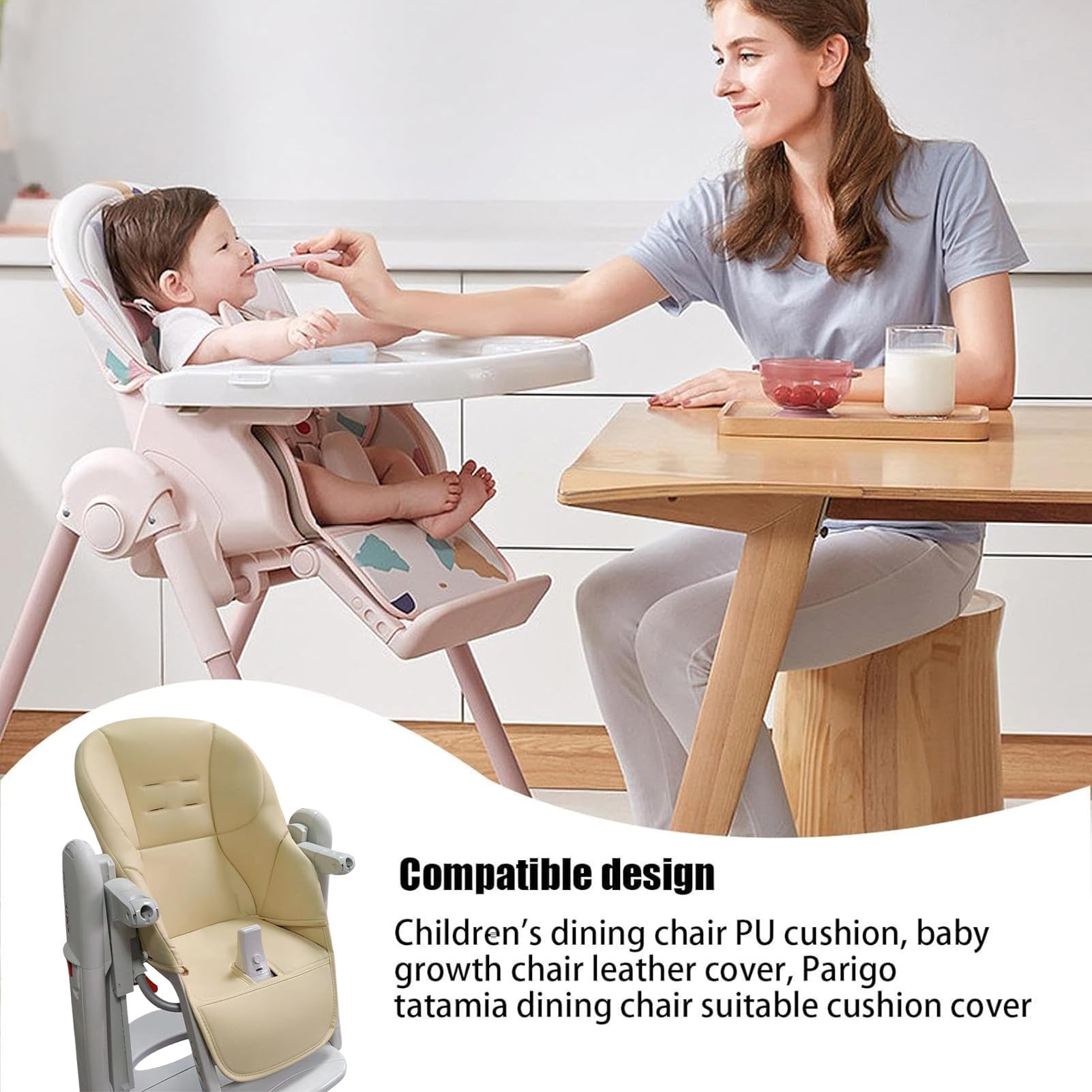 Okładki na krzesło restauracji dla dziecka, okładka HighChair dla dziecka | Poduszka do mycia maszynowego Akcesoria dla niemowląt, wygodne części zam