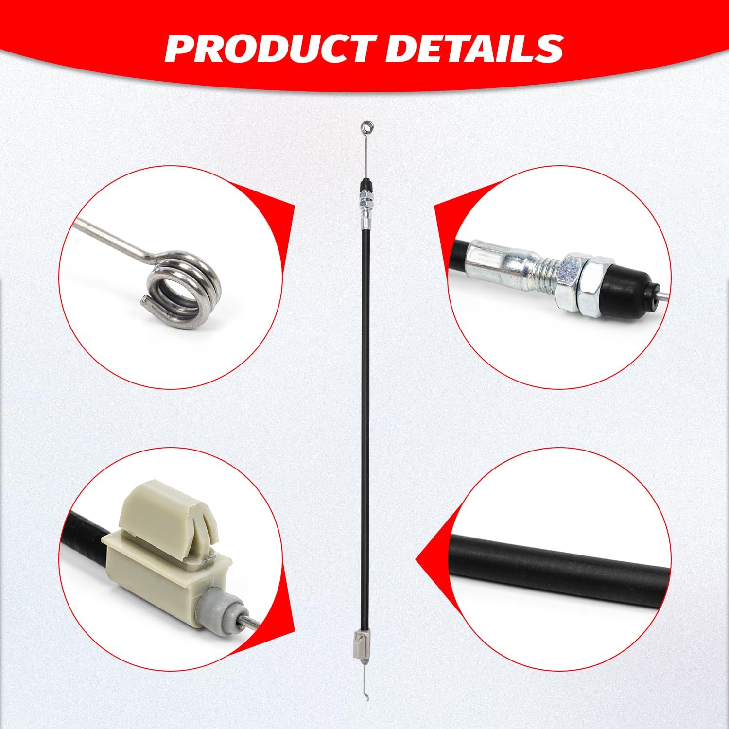 064-8057-17 Lawn Mower Brake Actuation Cable Compatible With Bad Boy MZ/MZ Magnum 2017 2018 2019 2020 2021 2022 2023 2024, OEM Repalce 064805717