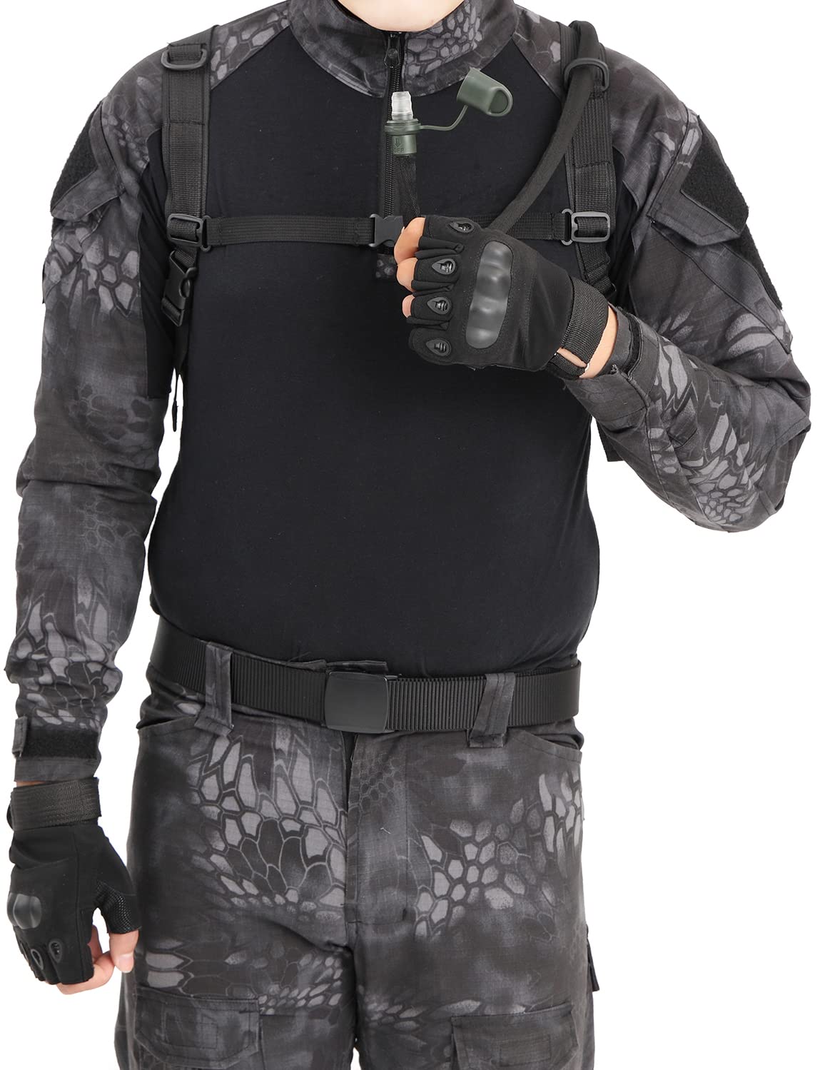 Mochila táctica de hidratación de 3 litros, mochila ligera de almacenamiento de agua, bolsa de almacenamiento de agua, mochila para correr, senderismo, ciclismo, gran apertura