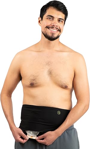 Miniatura 2 de Ostomy Belt Tessa Grey - Fundas para bolsa de ostomía de alta calidad, tela transpirable, funda para bolsa de colostomía para hombres y mujeres