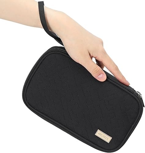 Miniatura 3 de NISHEL Estuche Organizador de Cables de Viaje, Estuche Electrónico de Doble Capa, Esenciales para Cargador, Cable, Teléfono, Memoria USB, Mediano,