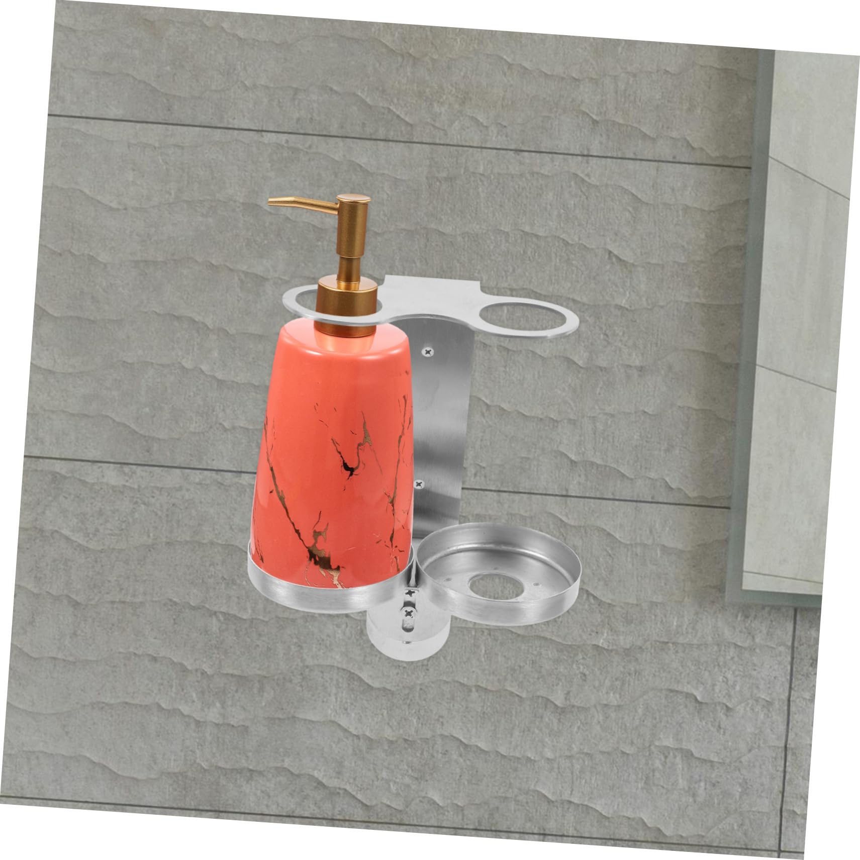 Gatuida Wandhalterung für Seifenspender und Shampoo Selbstklebender Bohrfreier Badflaschenhalter Platzsparender Rostfreier Wandspender für Flüssigseife und Duschgel Einfache Montage ohne