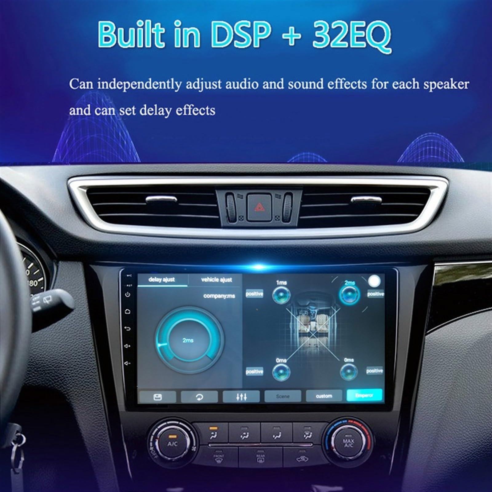 2 Din 8 rdzeń Android 10 Radio samochodowe Auto Stereo, dla Civic, 2015 2016 2017 2018 2019 nawigacja GPS odtwarzacz multimedialny DVD