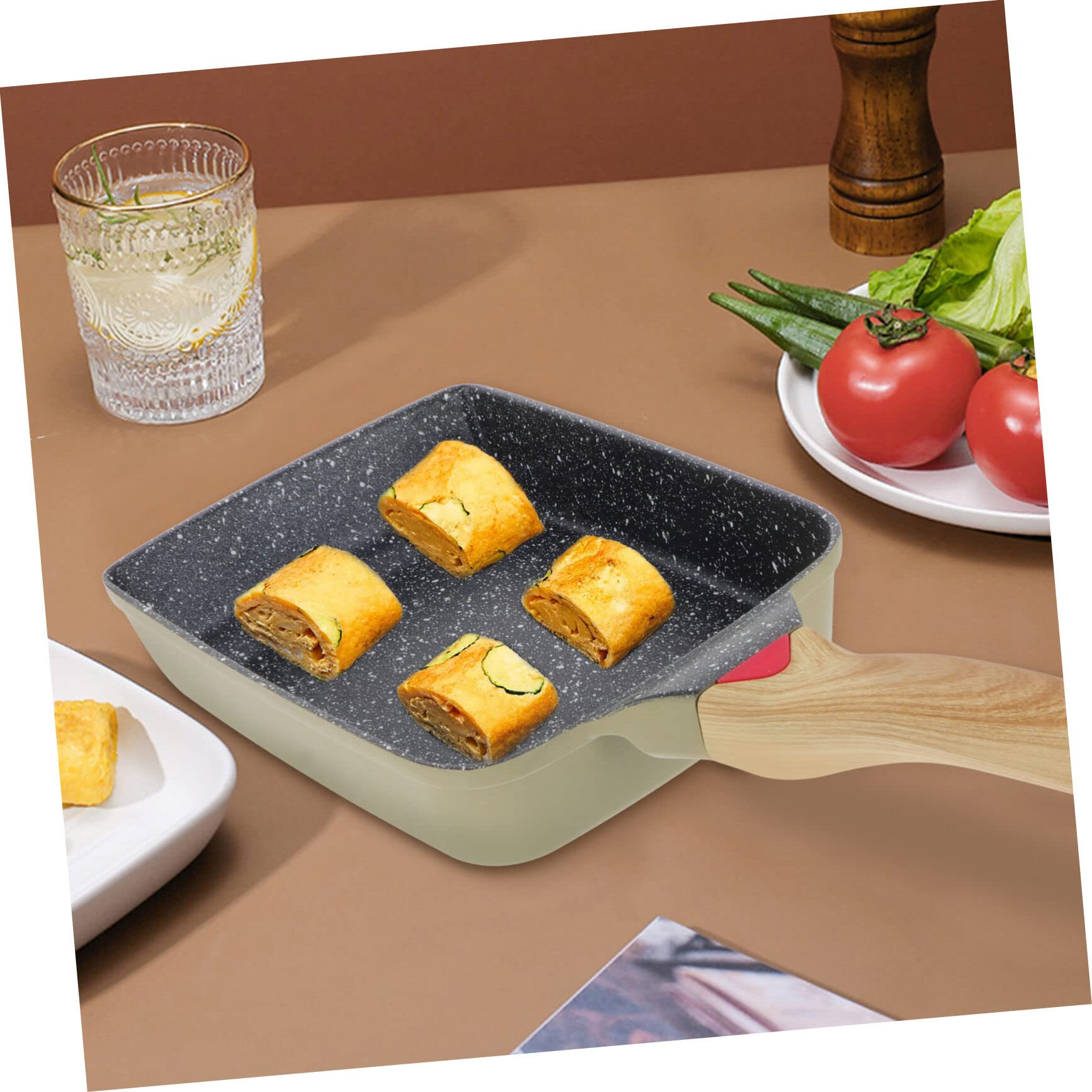 Patelnia Patelnia Patelnie Nonstick Patelnia do jajek Patelnie do pieczenia Patelnia kempingowa Płaska patelnia Patelnia nieprzywierająca Japońska kwadratowa patelnia Patelnia do gotowania jajek Pat