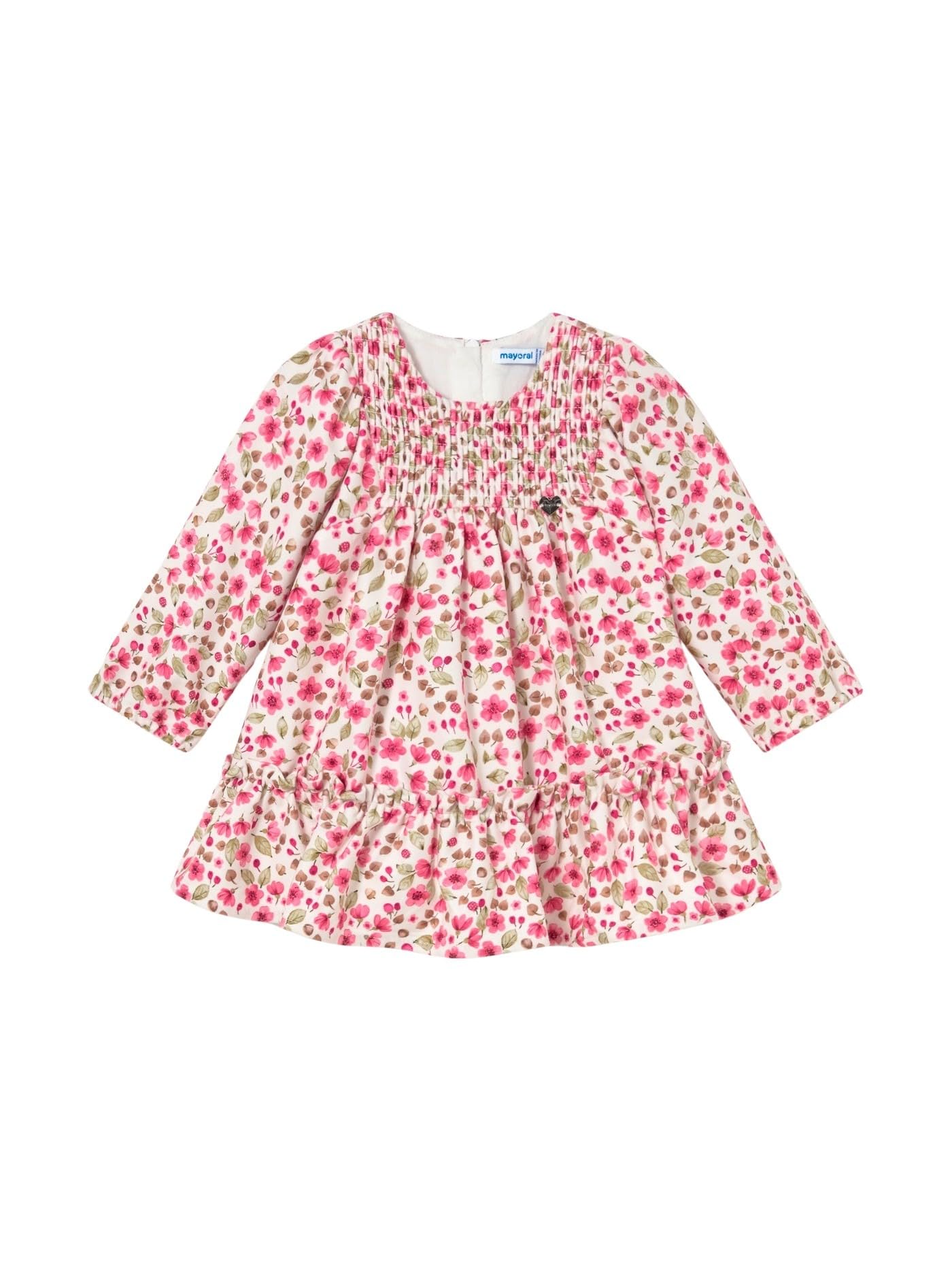 Mayoral Vestido Terciopelo Estampado para bebé niña Petalo