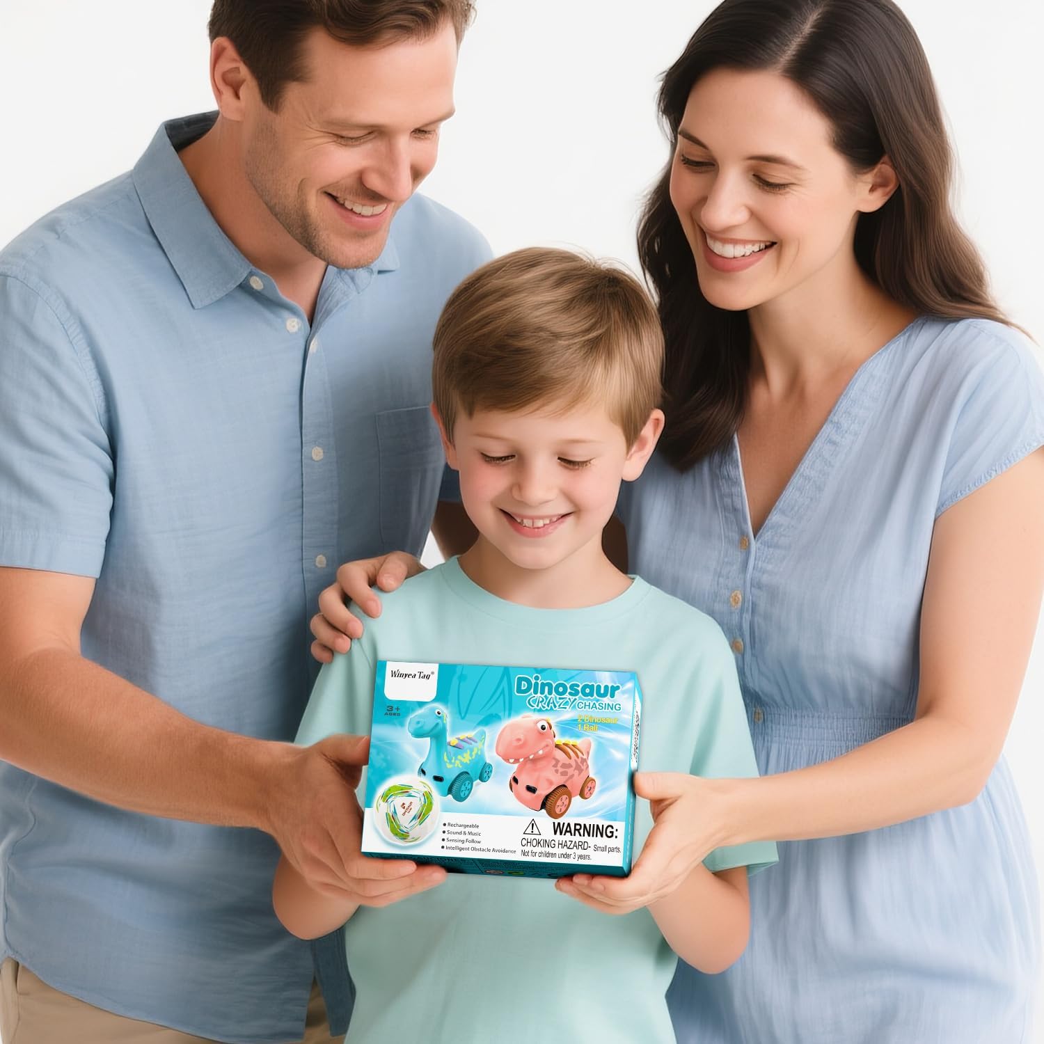 Winyea Tag Interactive Dinosaur Toy - Electronic Pet with Smart Follow Ball and Gesture Control | Rechargeable | Perfect Birthday for Kids Ages 3 and Up