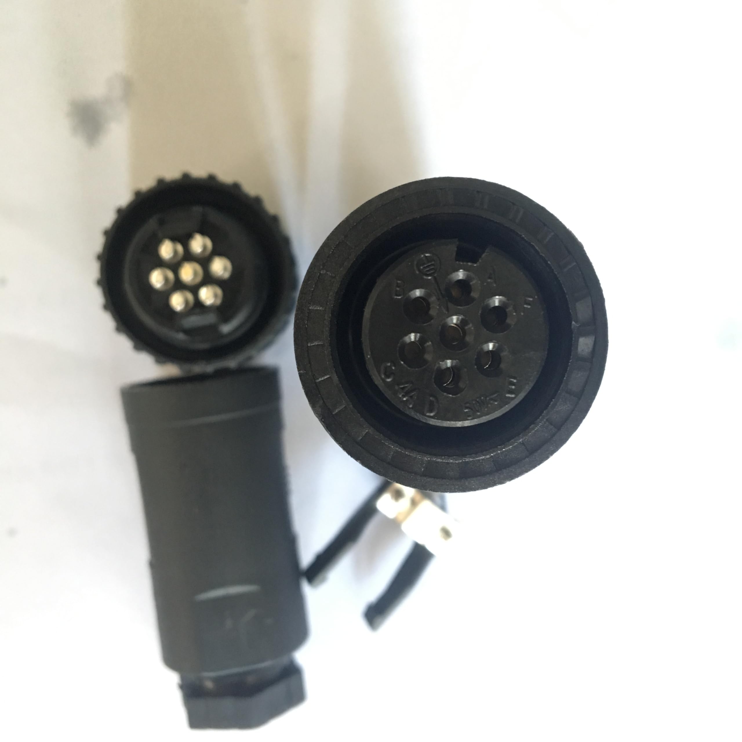 1pc aviation plug connector proportional valve hydraulic valve plug connector 7-core J12-7A