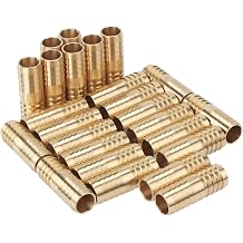 LTWFITTING Brass Barb Splicer Mender 3/4-Inch ID Hose Fitting Air Boat Fuel Hose JoinerPack of 25