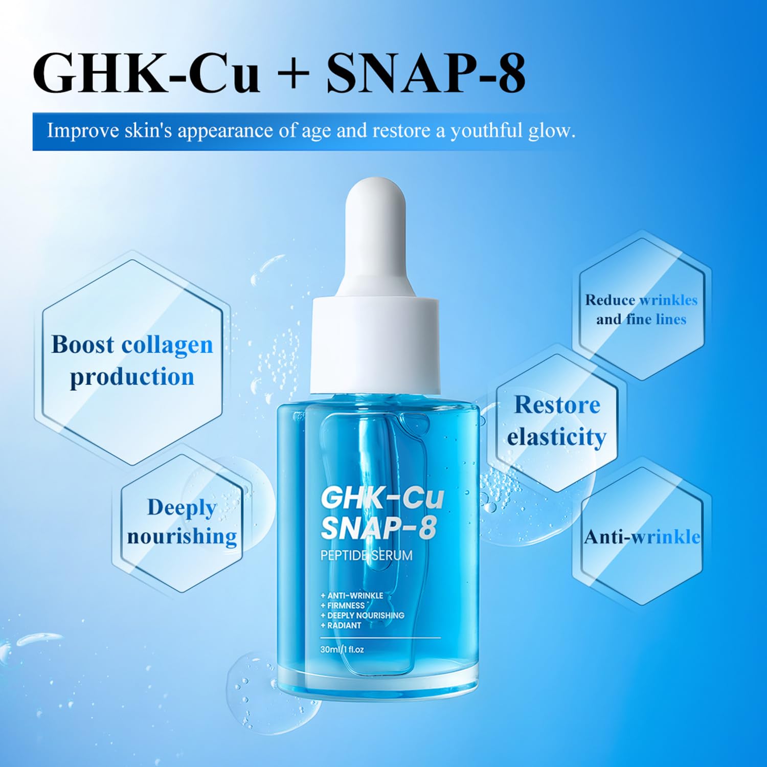 ghk cu for wrinkles Amazon.com: Copper Peptides Serum for Face - Peptides Collagen Renewal &  Anti-Aging Serum - GHK-Cu, EGF, Hyaluronic Acid,Collagen main image 1