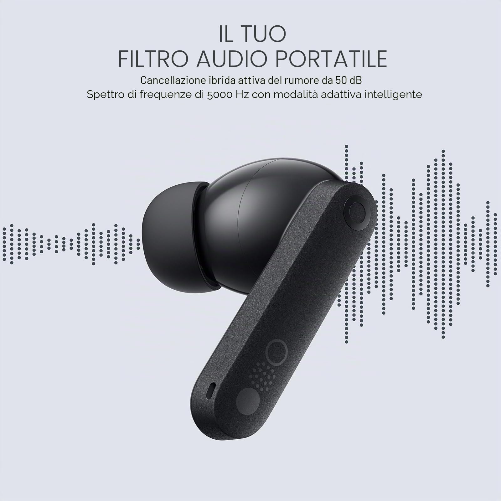 CMF Buds Pro 2 - Auricolari wireless con Smart Dial, auricolari ibridi con cancellazione del rumore da 50 dB, Bluetooth 5.3, bassi da 11 mm con LDAC, 6 microfoni audio ad alta risoluzione, autonomia