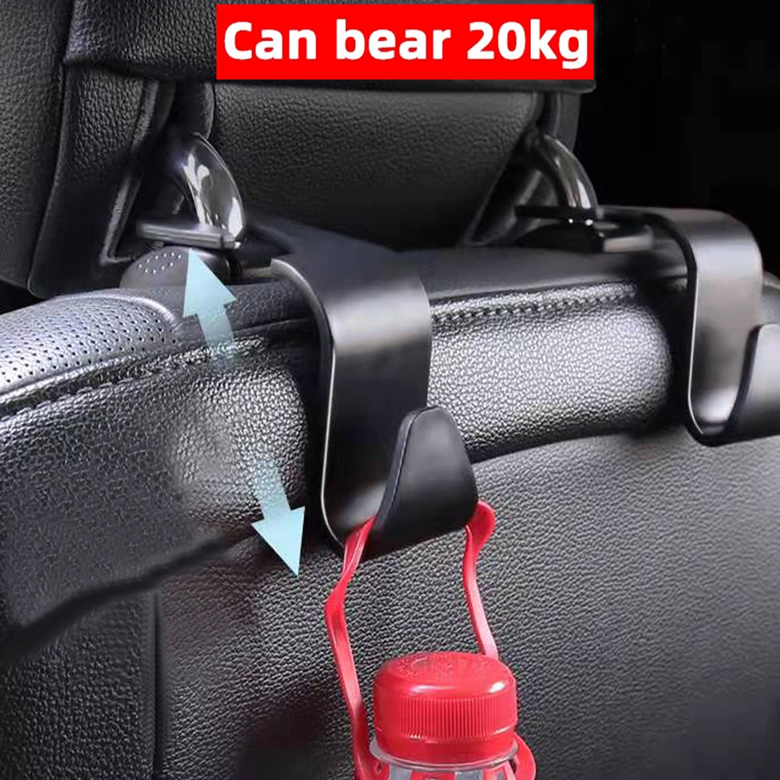 4-Pack Heavy Duty Garage Storage Hooks – Multifunctional Wall Hooks For Tools, Car Seat Headrest Organizers, Shelf Hooks, Utility Hangers For Garage, Shop & Vehicle