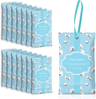 SCENTORINI Sachets for Drawers and Closets, Cotton Scented Bags for Long-Lasting, 14 Pack Home Fragrance Sachet for Closet, Drawer, Wardrobe