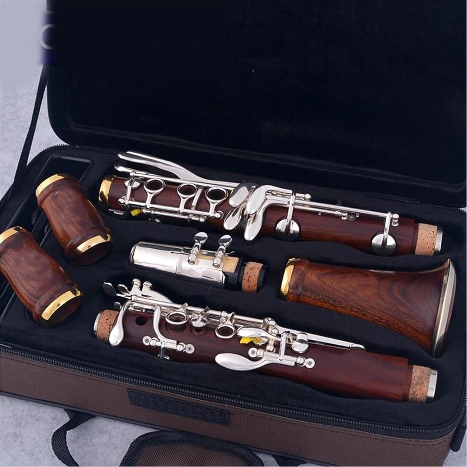 Rosewood Professional 17 Key Clarinet bB Gold Plated Clarinet