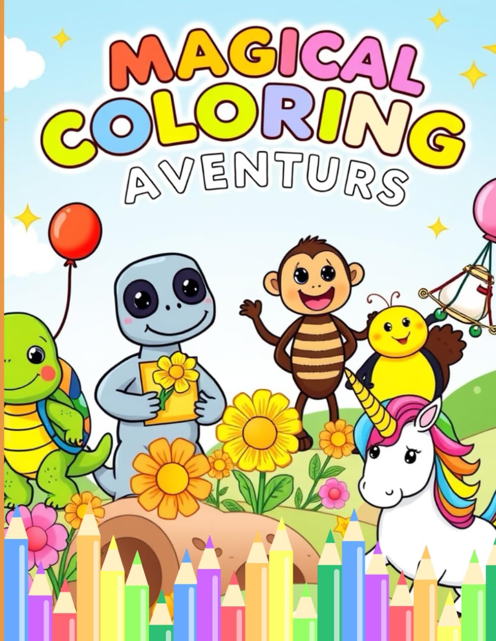 Coloring Book: Fun and Easy Pictures for Little Artists