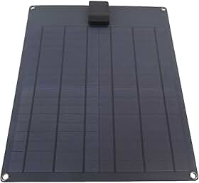 Luocute Kit de Painel Solar, de Proteção Inteligente Com Carregamento Rápido, Alta Taxa de Conversão de 35 W 25%, Vidro Fotovoltaico Espelhado, Carregador Lento de Manutenção de Bateria
