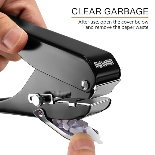 Miniatura 3 de MyLifeUNIT Perforadora de agujero para insignia, perforadora de ranura para tarjeta de identificación, ranura de PVC y papel, perforador de agujero