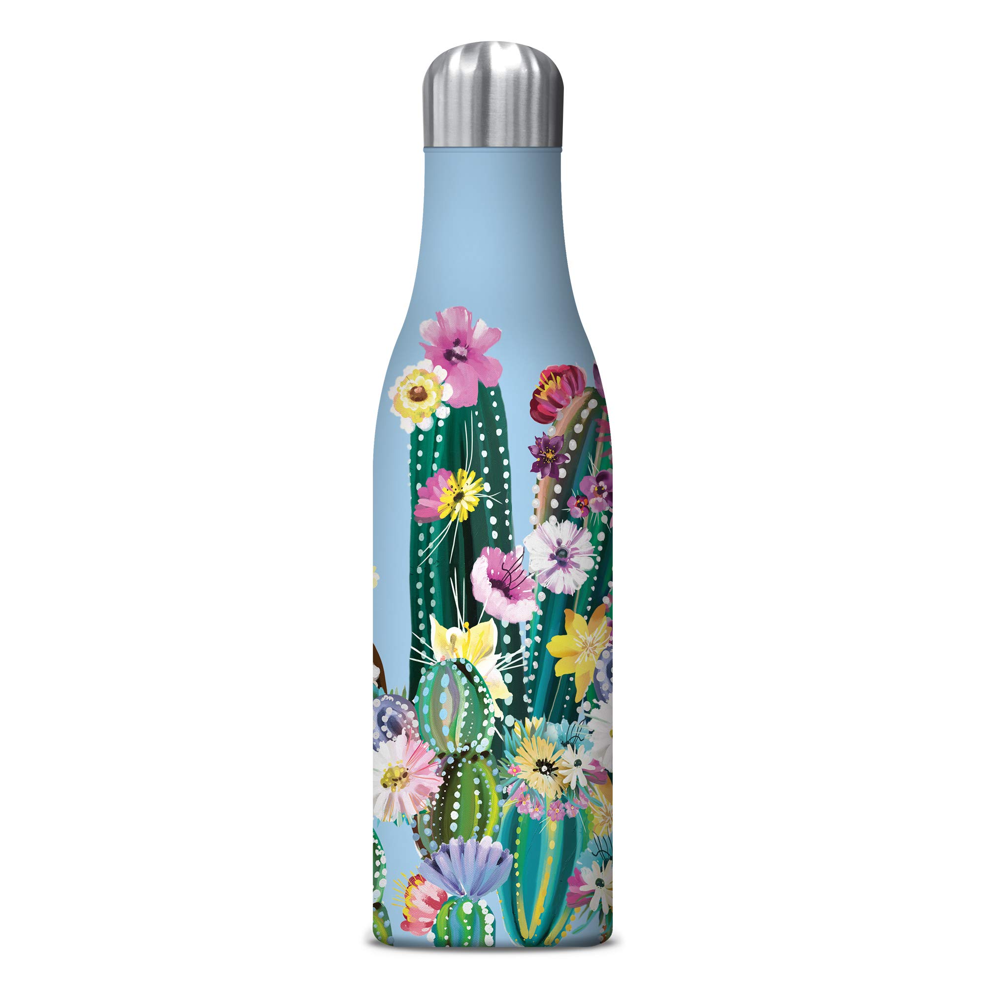 Studio Oh! Insulated Stainless Steel Water Bottle, 17 oz, Desert Blossoms