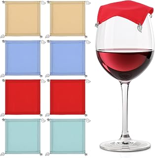 Oruola 8pcs Wine Covers for Glasses,Wine Glass Covers for Bugs,Breathable Polyester Veils Drink Cover to Keep Bugs Out,Portable Drink Cover for Safety,Perfect for Outdoor Gatherings