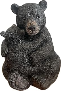 6 inch Tall Black Bear and Cub Novelty Decorative Coin Bank