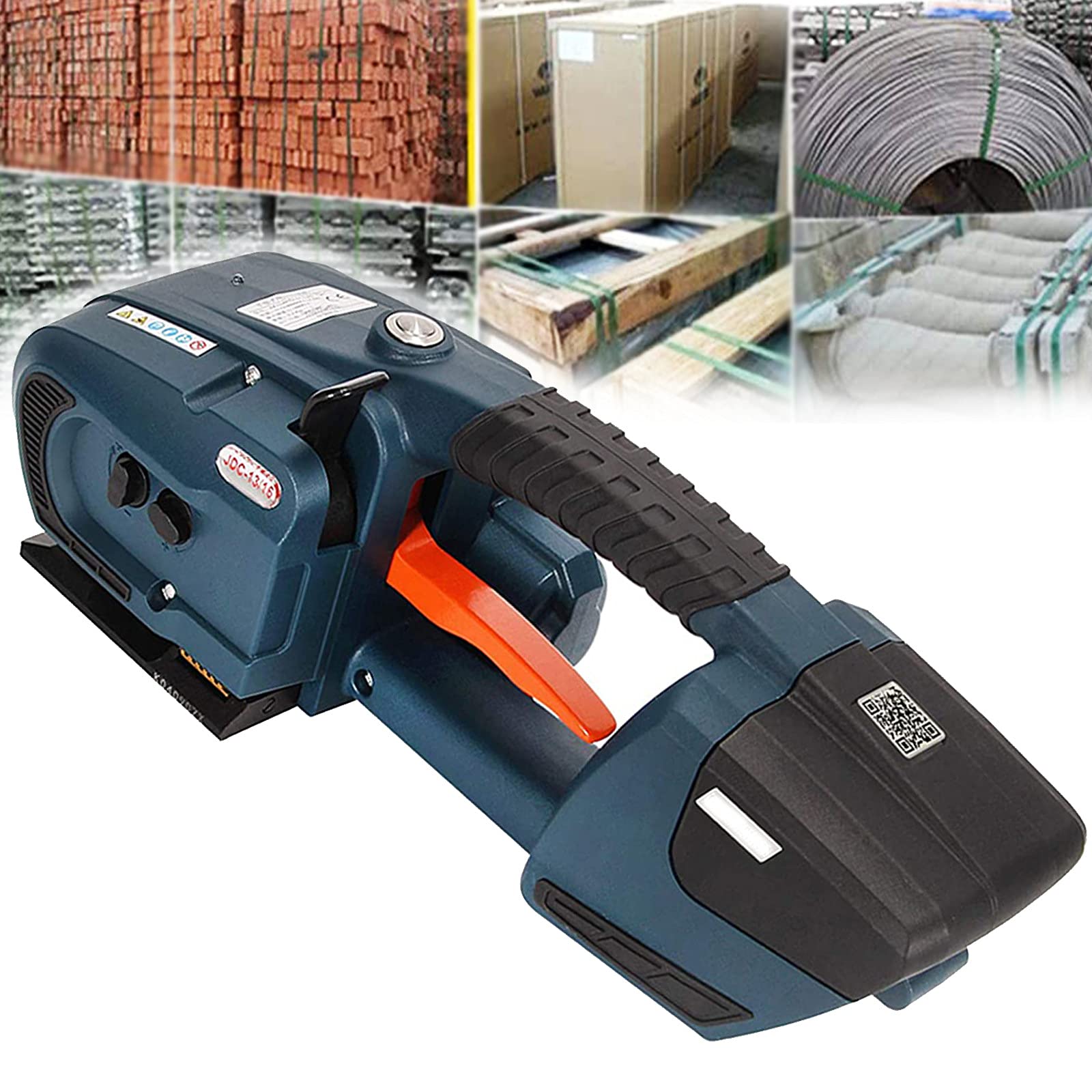 YNITJH Electric Welding Strapping Tool,Portable Hand-held Automatic Packing ​Hot Melting Banding Machin,for 13-16 mm PP PET Straps with 4000 mAh dual battery