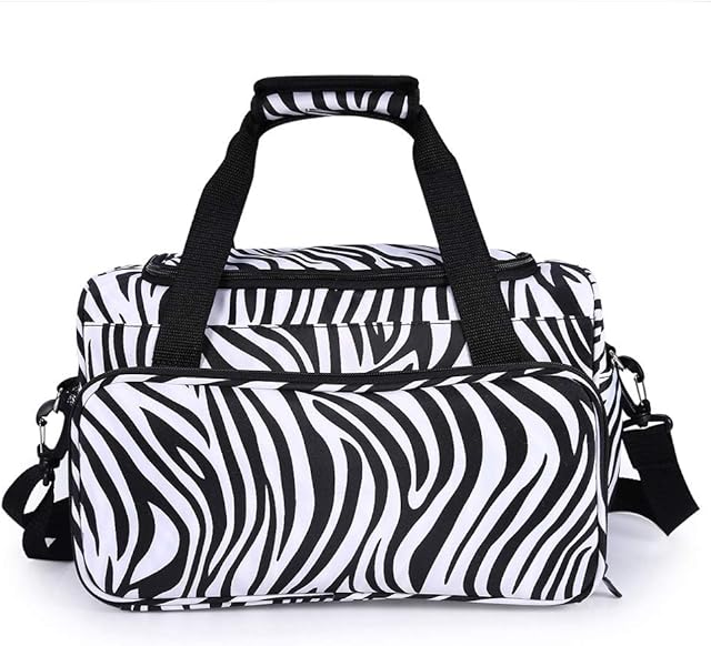Hairdressing Tool Bag, Zebra Stripe Handbag Hairdressing Tools Bag Portable Scissors Comb Holder Bag Hairstyling Case
