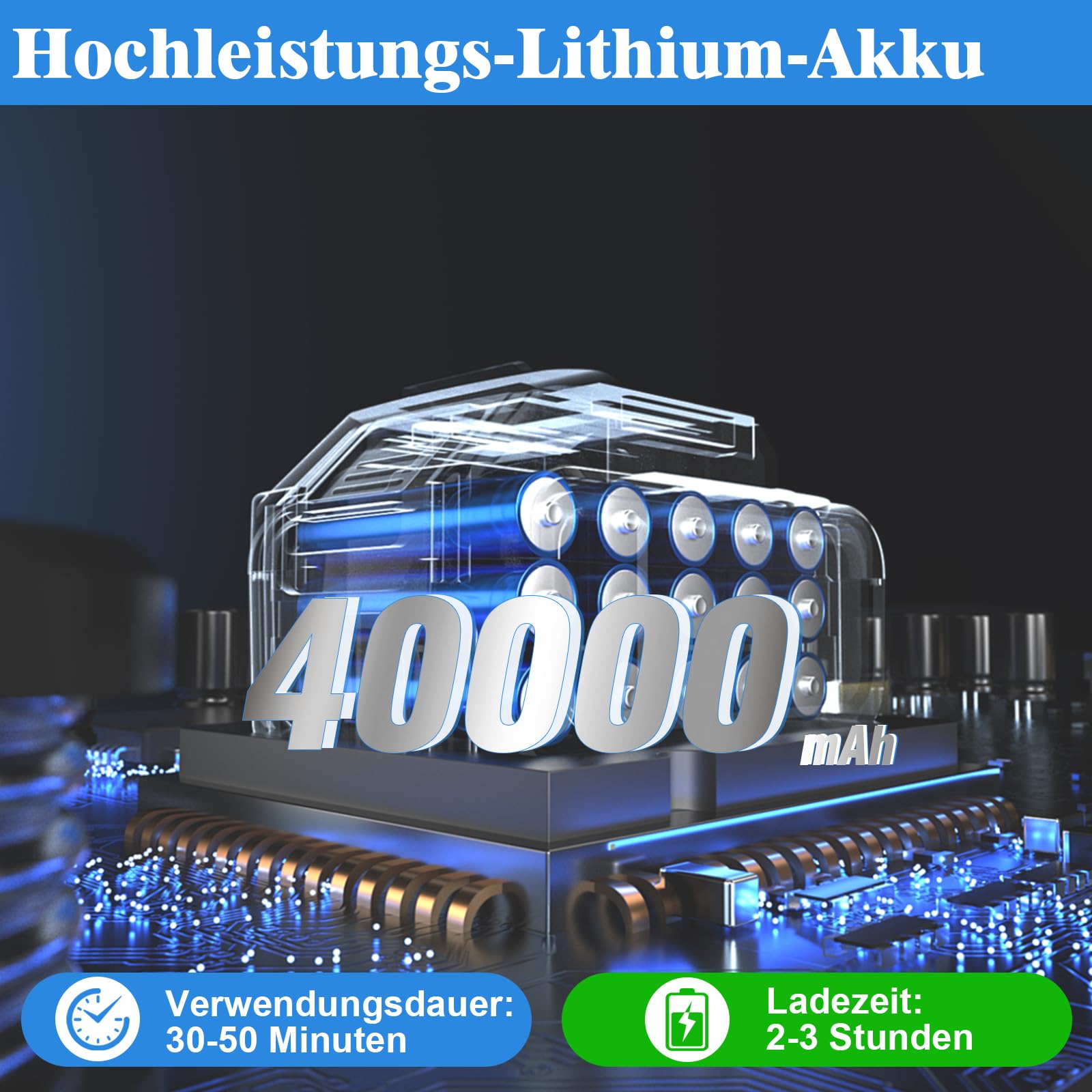 Desbrozadora de batería para baterías Makita, 5 en 1 con batería y cepillo para malas hierbas, batería de desbrozadora de 21 V, con 2 baterías de 4,0 Ah y cargador, motor sin escobillas de 750 W