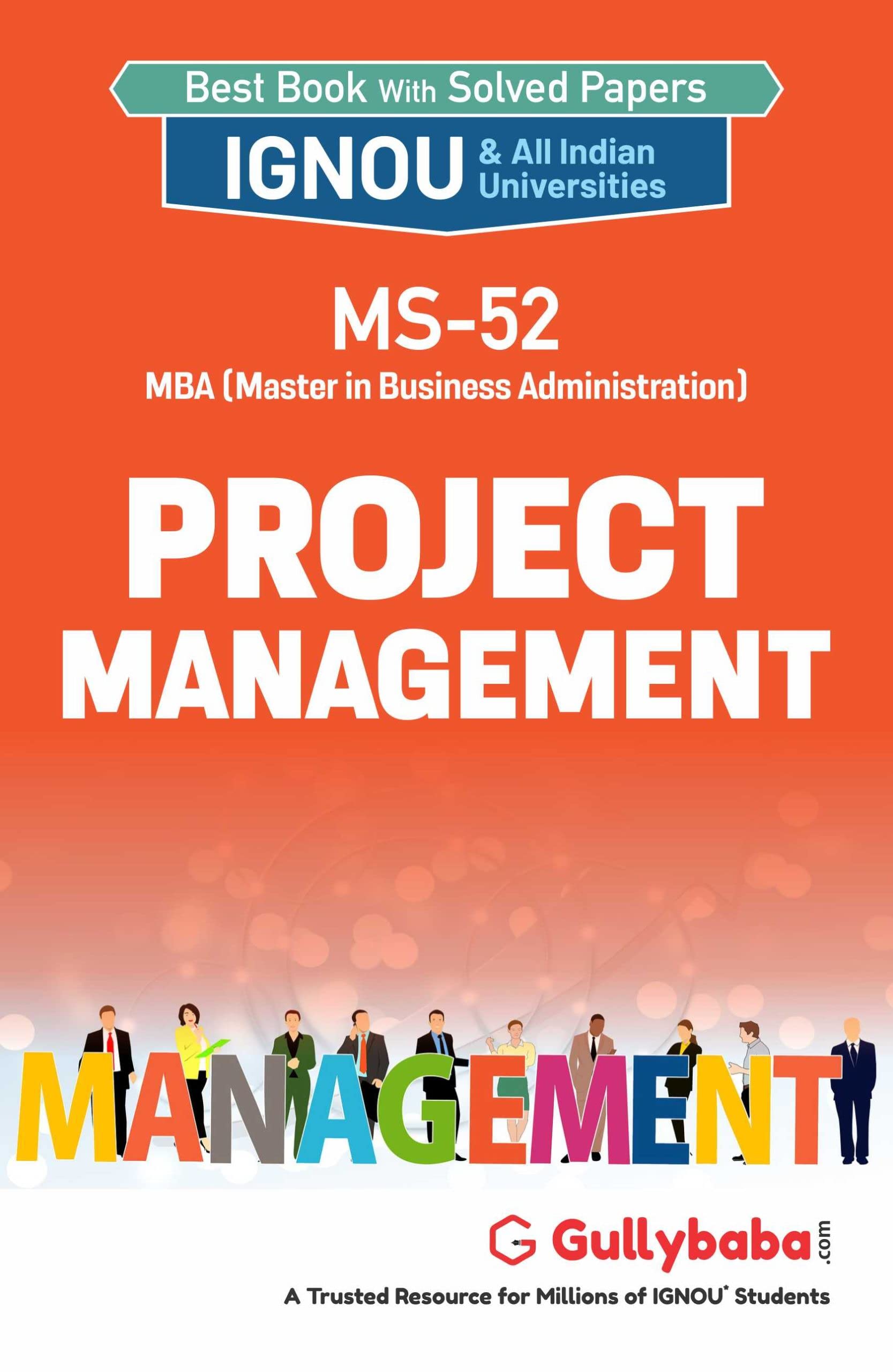Buy IGNOU 2nd Semester MBA (MS) (Latest Edition) MS-52 Project ...