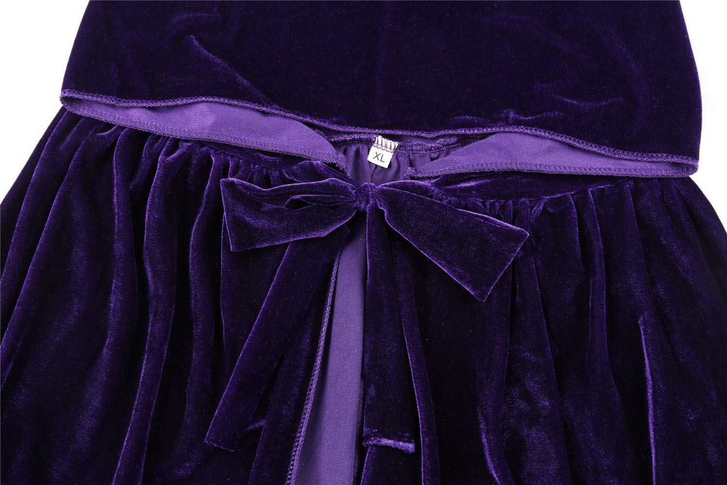 ALIZIWAY Deluxe Hooded Cape Cloak Thick Velvet with Hood for Adults Men Women Cosplay Halloween Christmas: XX-Large Purple