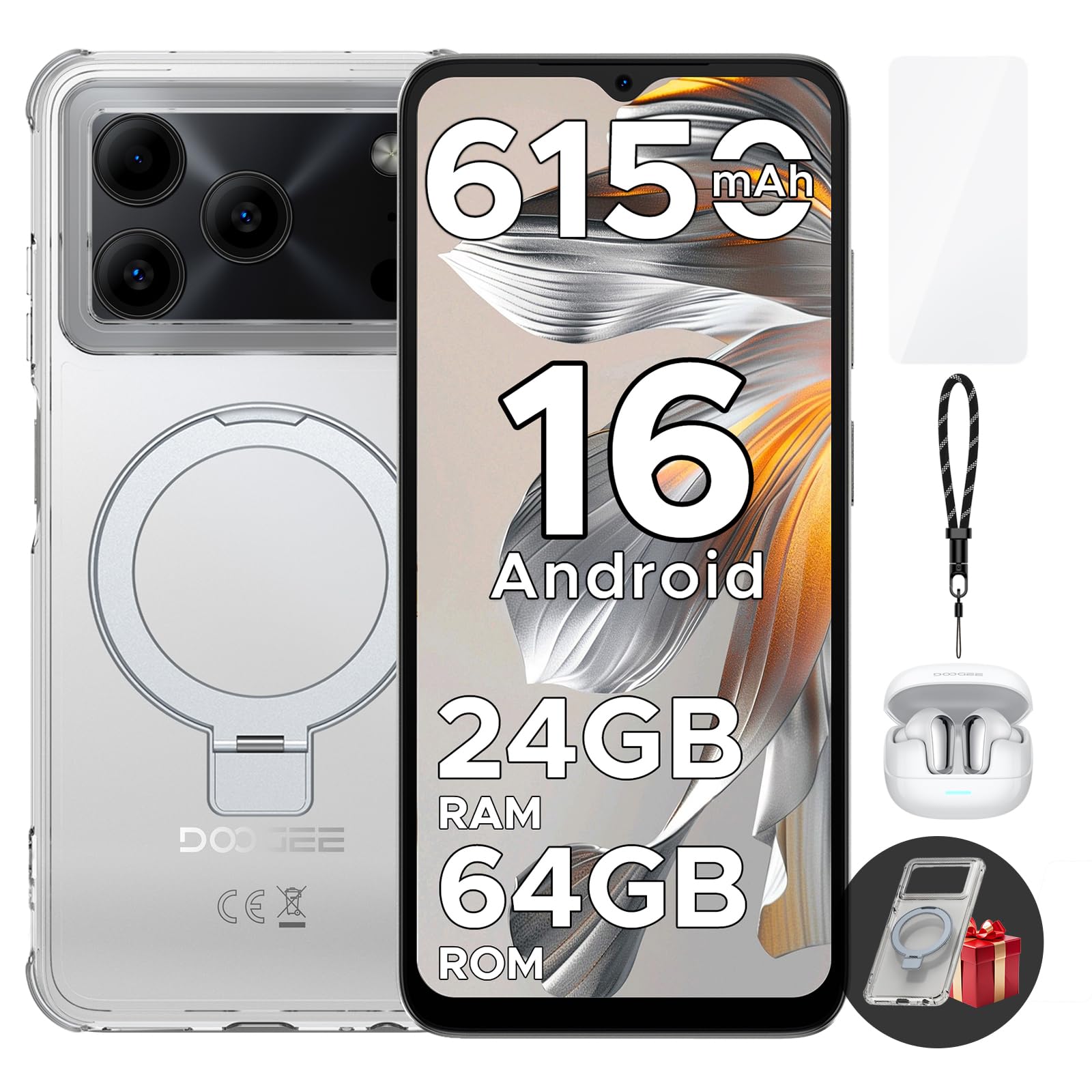 Amazon | DOOGEESmart NOTE56 Andrid 16 スマホ SIMフリー AI機能 6.56
