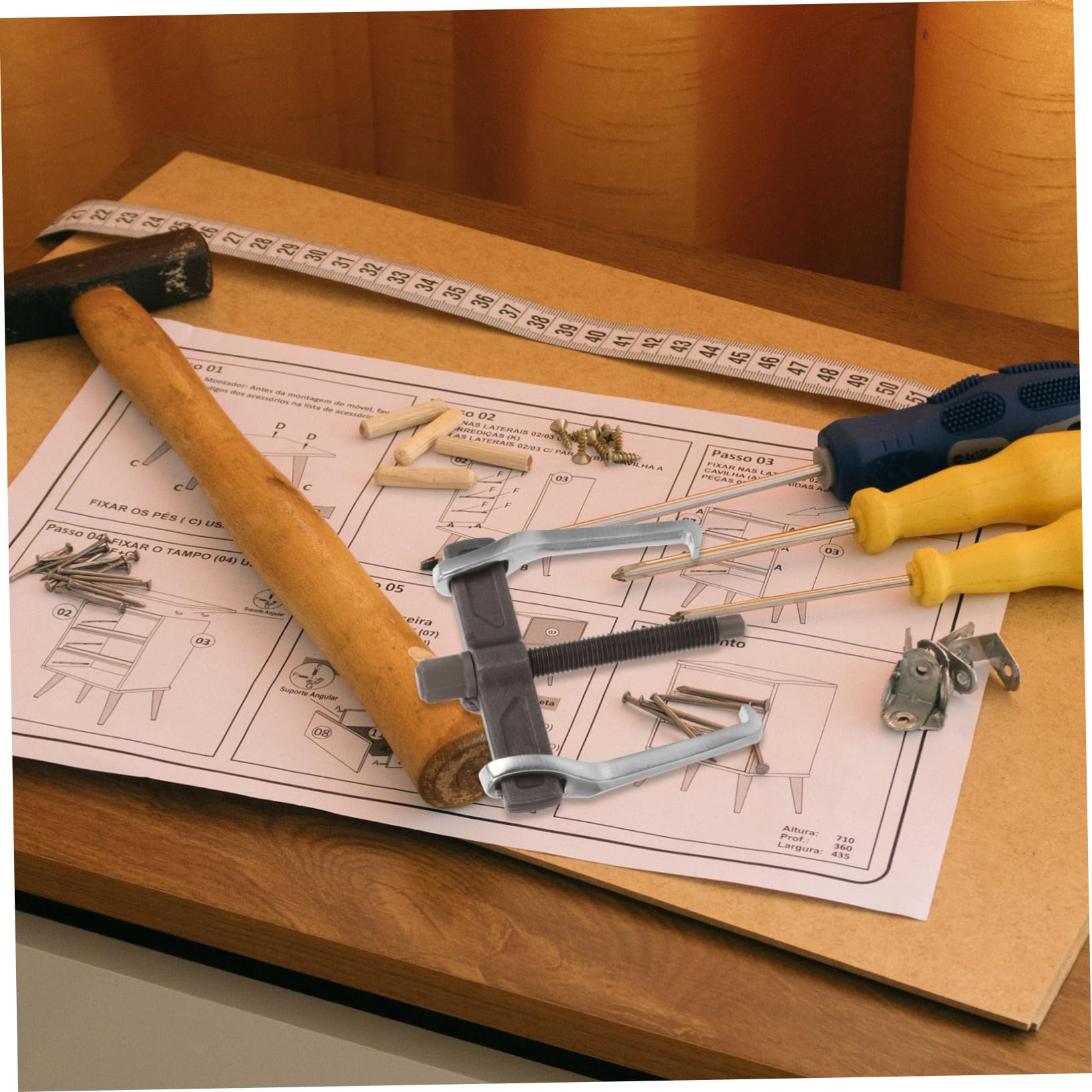 SOLUSTRE 4pcs Gear Puller Universal Bearing Puller Tool 2 Claws for Easy Internal and External Pulling