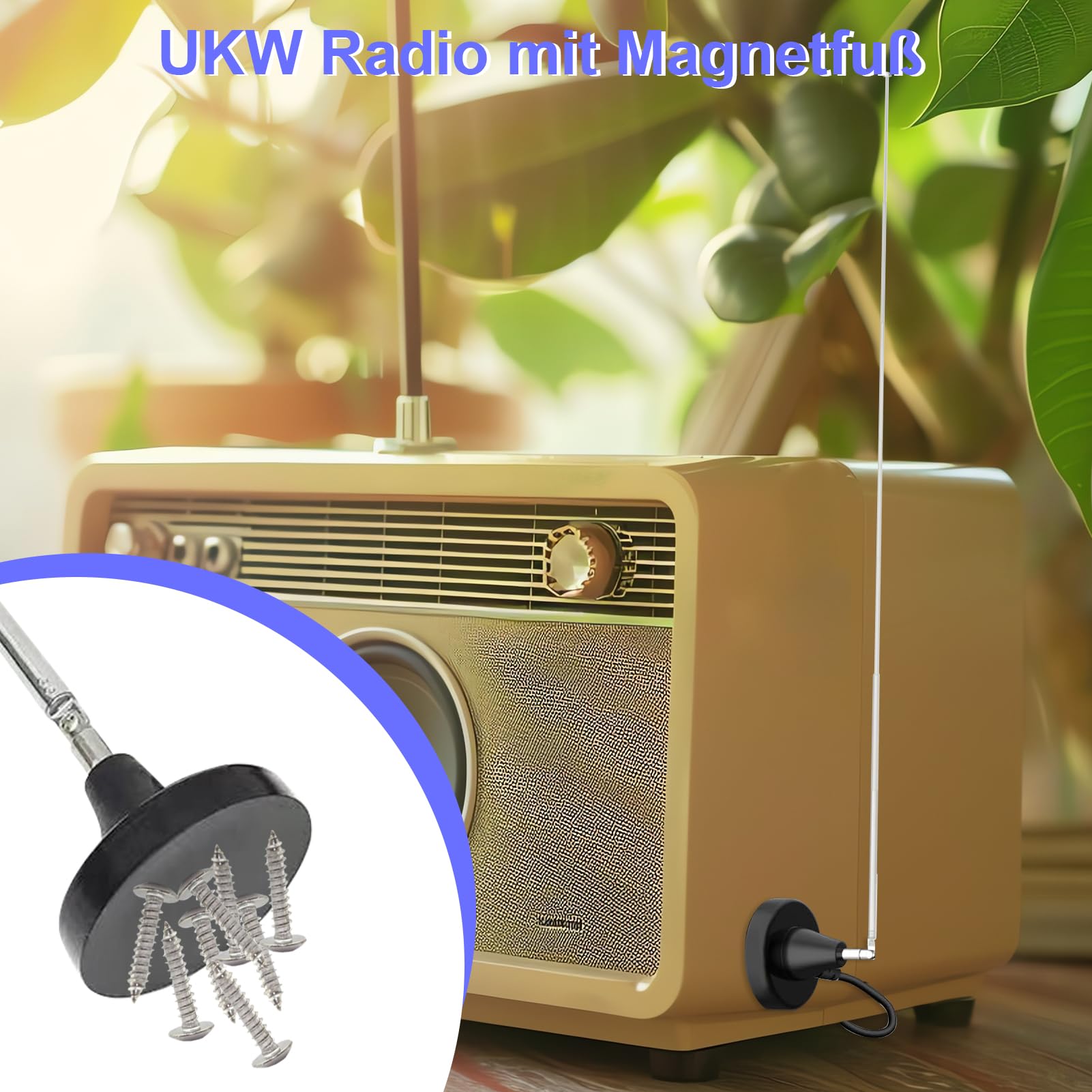 Antenna Radio DAB FM Con Base Magnetica - Migliora La Ricezione Per HiFi, Auto E Casa | 75 Ohm | 3 Metri - Foto 12