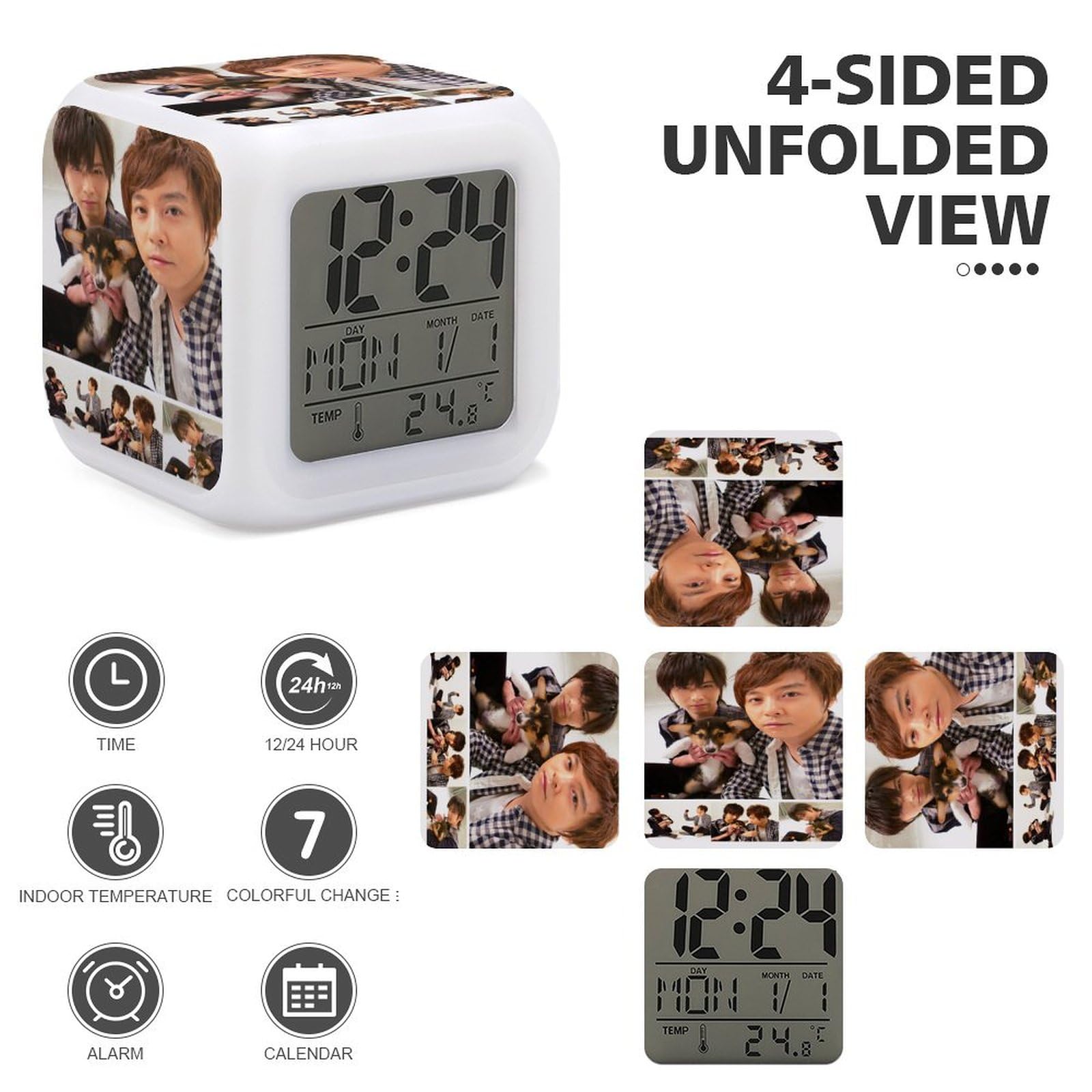 KinKi Kids  目覚まし時計 Amazon.co.jp: 堂本剛 堂本光一 Kinki Kids 目覚まし時計 時間